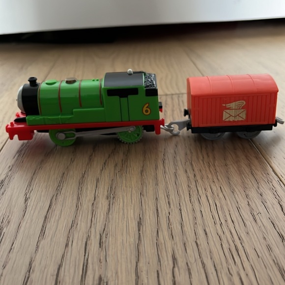 Thomas the Tank Engine Blue Bubble Vest (6-9 Months) & Percy Toy - Picture 13 of 13